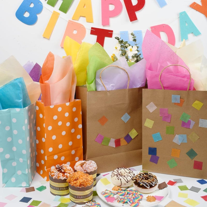 Simetufy 84 Sheets (20" x 26") Tissue Paper for Gift Bags, Rainbow Colorful Tissue Paper for Crafts & Art Projects - Image 4